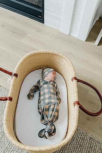 Miniatura 5 de Copper Pearl Gorro de bebé con nudo superior elástico suave Billy