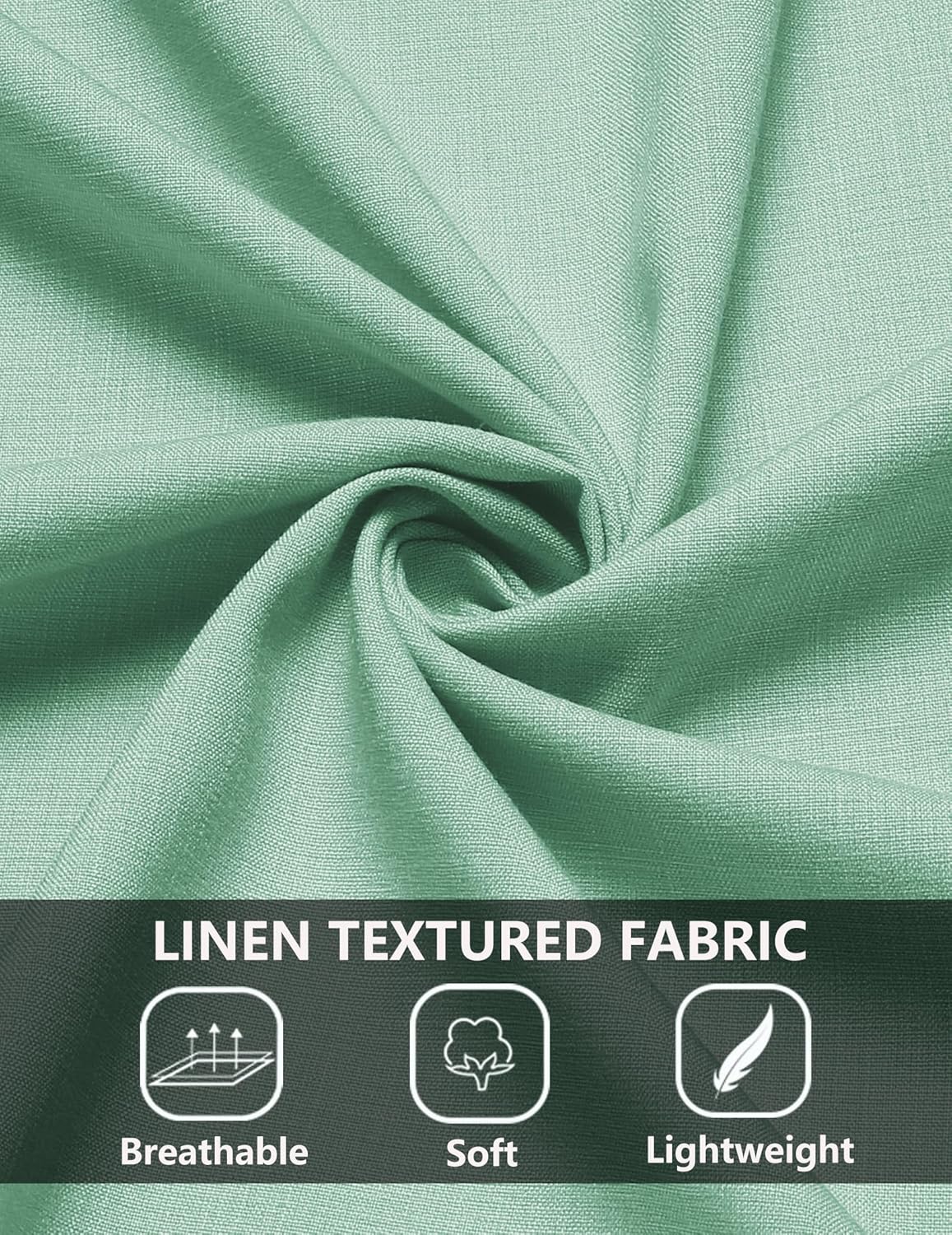 COOFANDY Men's Casual Summer Beach Shirt Short Sleeve Button Down Shirt Vacation Wedding Shirt Linen Textured Shirts - Image 5