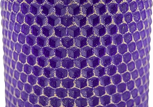 Miniatura 2 de 4" Handmade Advent Pillar Candles, 100% Beeswax, Gold Glitter Finish