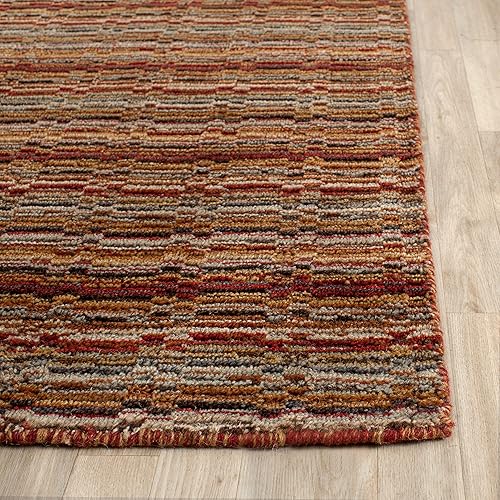 Miniatura 3 de SAFAVIEH Himalaya Collection - Alfombra de área de 6 x 9 pies, lana hecha a mano, ideal para zonas de alto tráfico en sala de estar, dormitorio