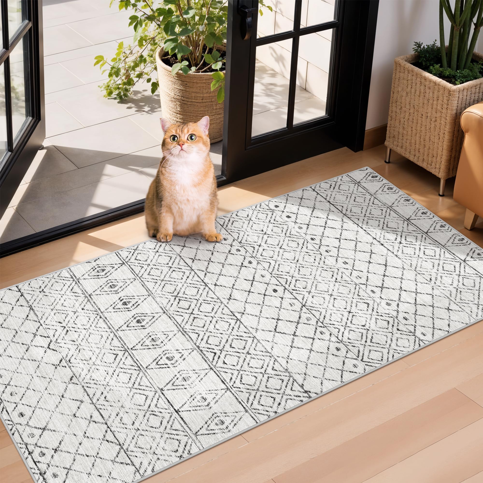 BYYVOO 2x4 Moroccan Runner Rug