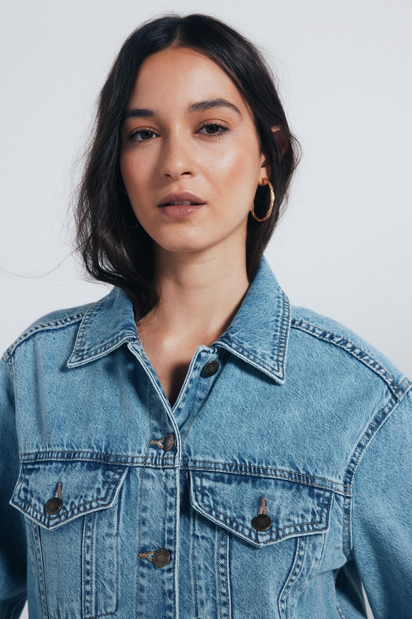 SPRINGFIELD Oversize Denim Jacket Chaqueta Vaquera Mujer
