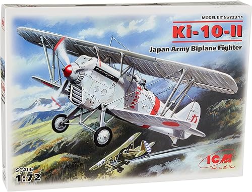 ICM Modelos Ki-10-II Kit de construcción de biplano de combate del ejército de Japón