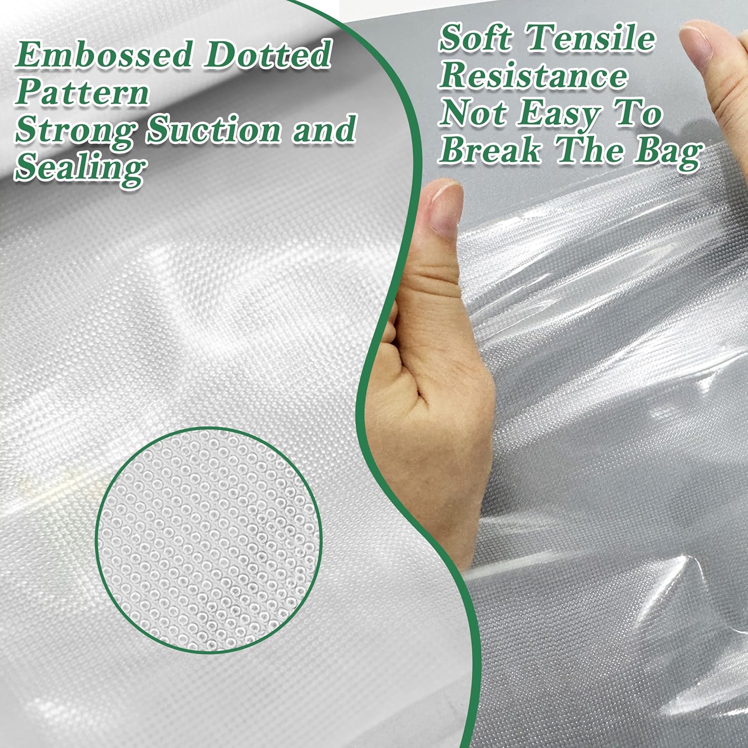 Pre-Cut Perforated Vacuum Sealer Bags Rolls,4x6 Inch Heavy-Duty Vacuum Sealer Roll Bags 4 Rolls 160 Tear Off Bags,Easy-Tear Food Grade Storage Bags for Sous Vide, Freezer & Meat (BPA Free) - Image 3