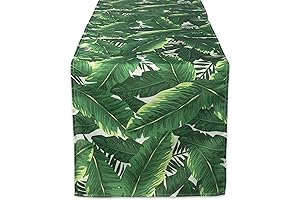 DII Outdoor Banana Leaf Table Runner: The Tropical Tablecloth for Style and Protection