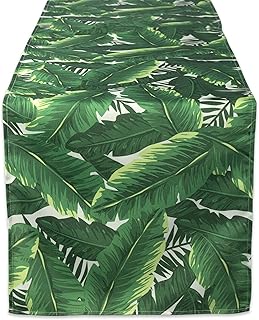 DII Outdoor Tabletop Collection, Stain Resistant & Waterproof, 14x108, Banana Leaf