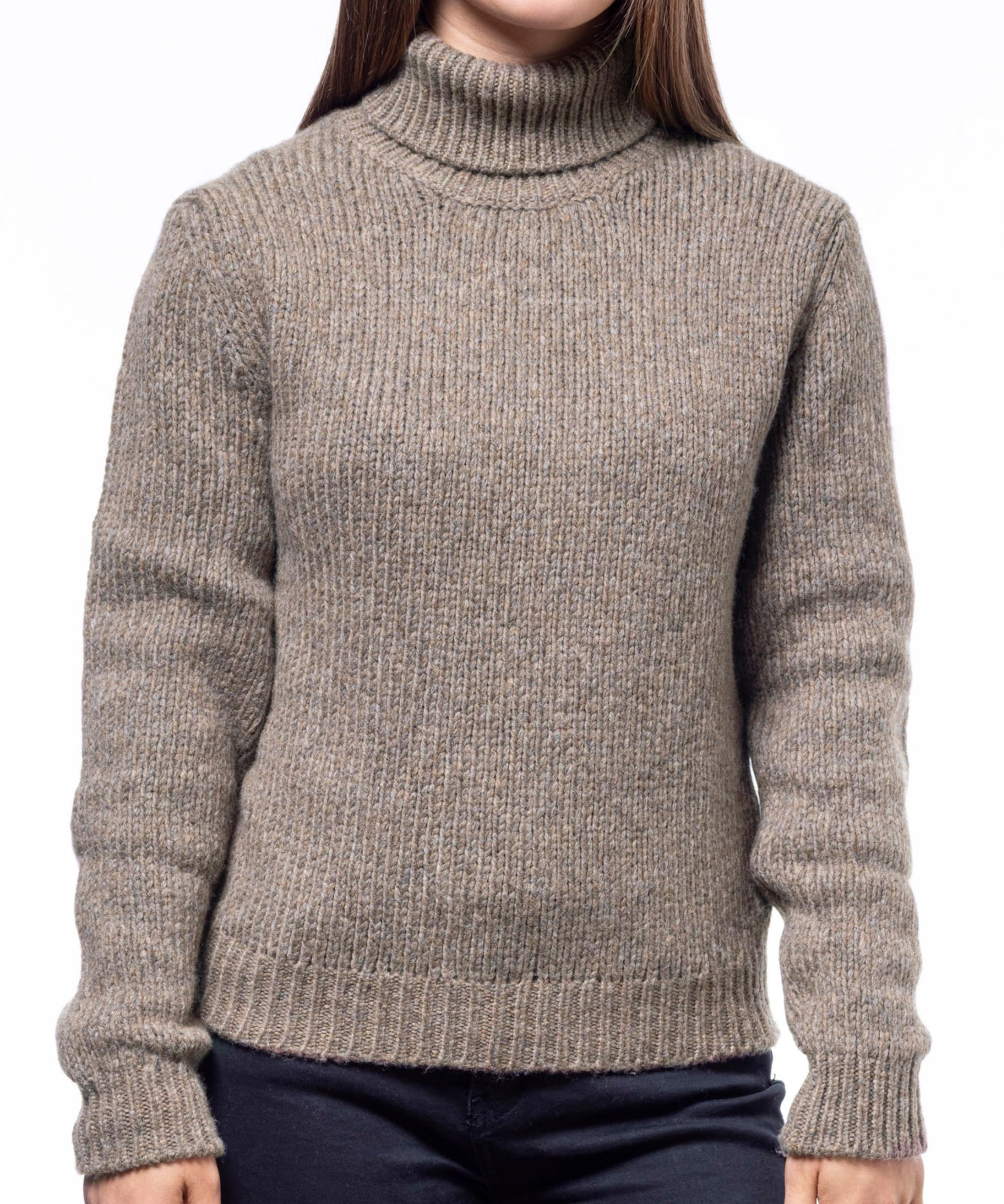 Maglione Donna Invernale Collo Alto in Lana Merino | Dolcevita Morbido, Caldo e Leggero – Maglia Grossa Ideale per l’Inverno Freddo e la Montagna, Confezione Regalo Inclusa