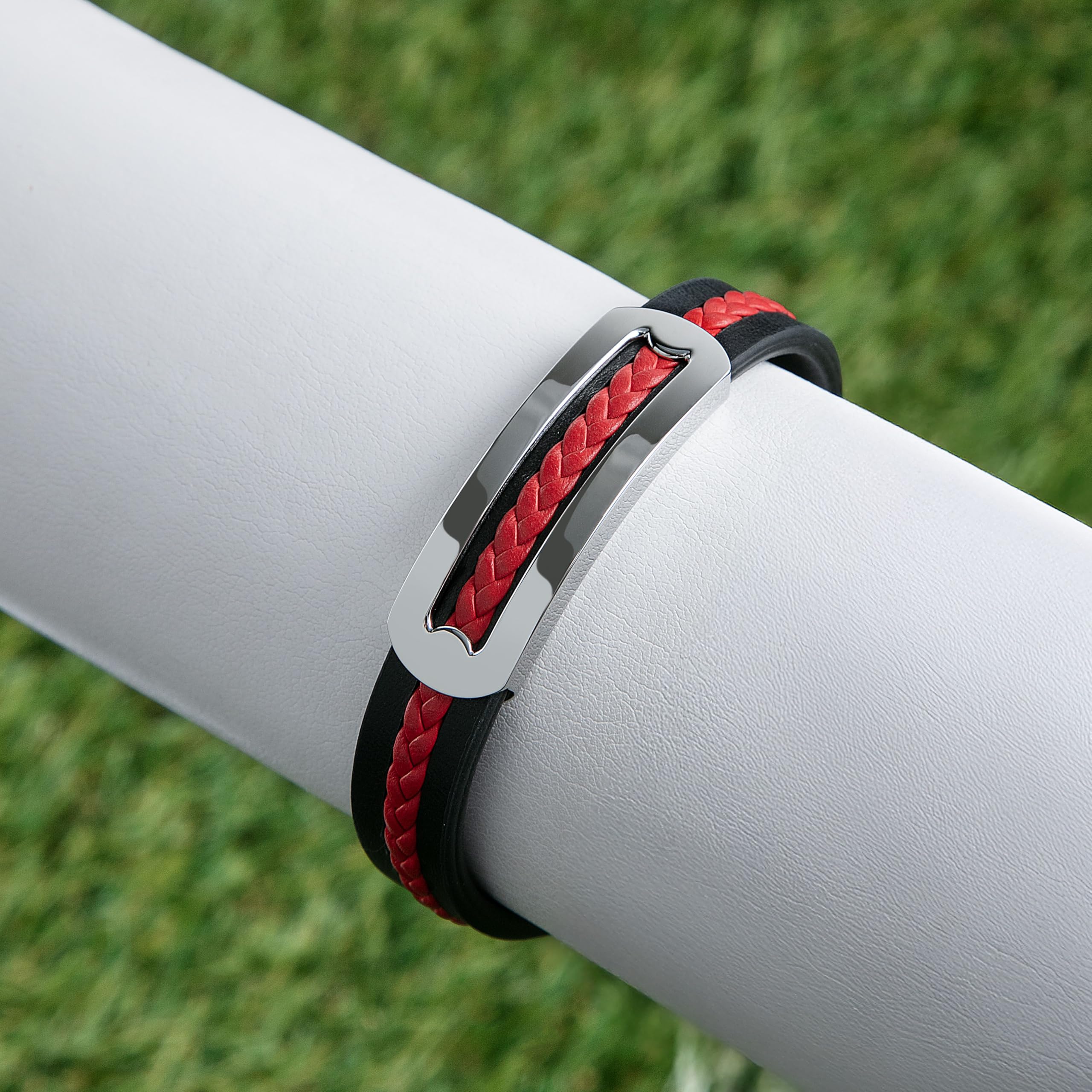 Sector No Limits Herrenarmband aus Stahl und Leder, BANDY Kollektion - SZV140