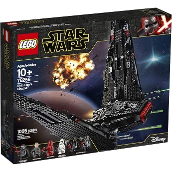LEGO 75256 Star Wars Kylo Ren s Shuttle Spaceship Construction Set with 2 Spring Shooters The Rise of Skywalker Collection
