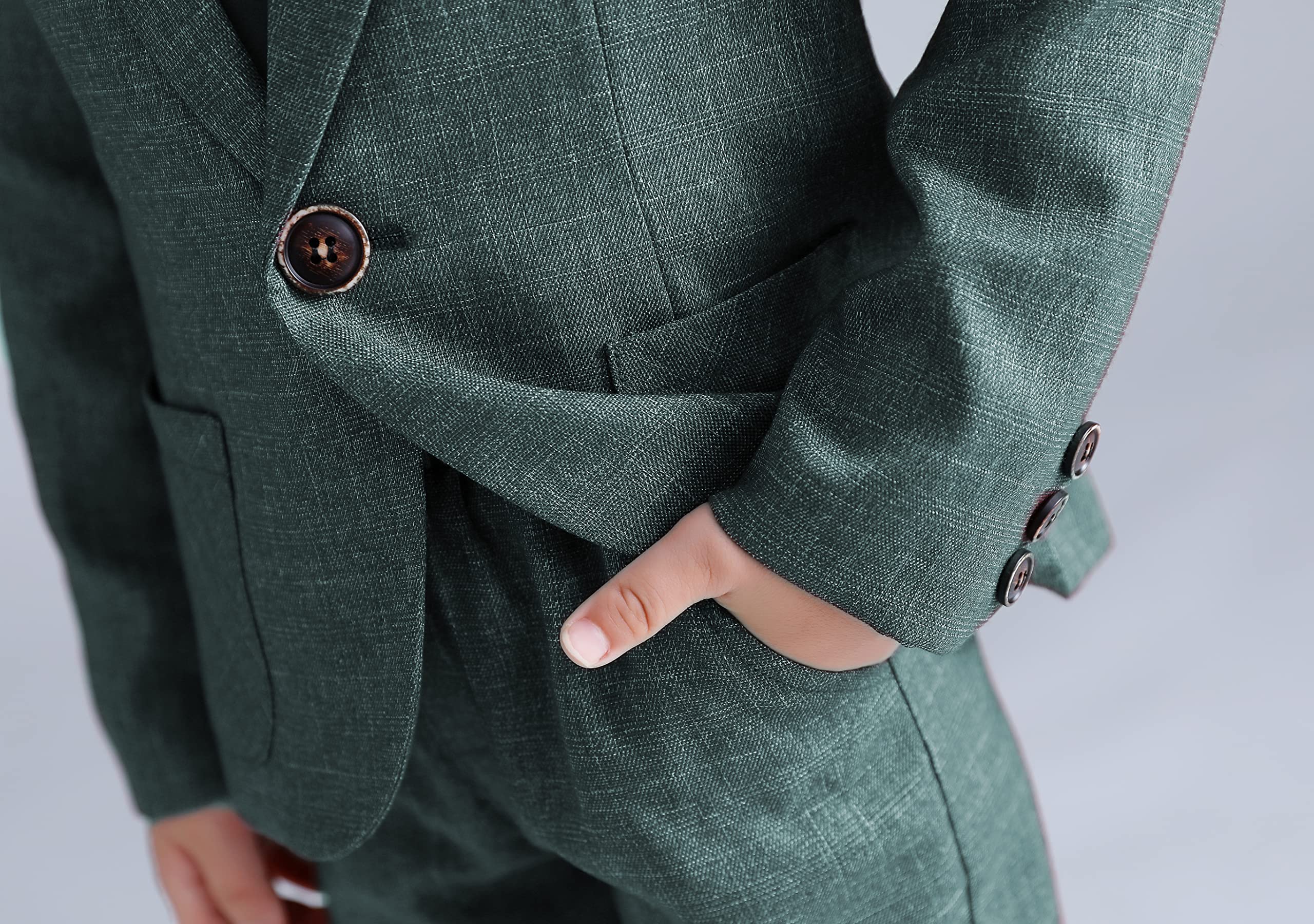 LOLANTA Kinder Karierter Anzug 2-teiliges festliches Set für Jungen Blazer und Hose Hochzeits-Party-Outfits 3-13 Jahre