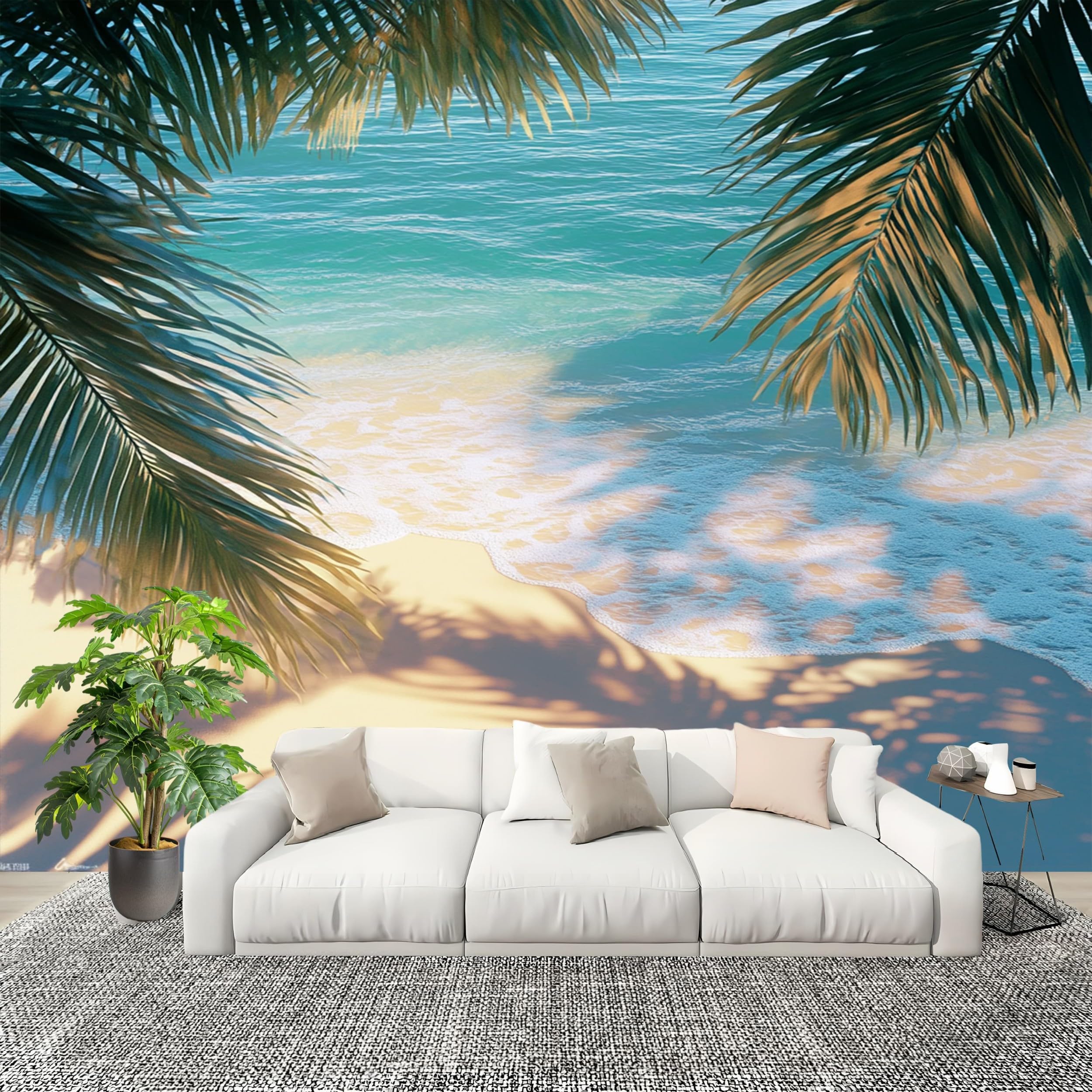 Nature Papier Peint Panoramique Grand Format Haute Définition Plage Tropicale