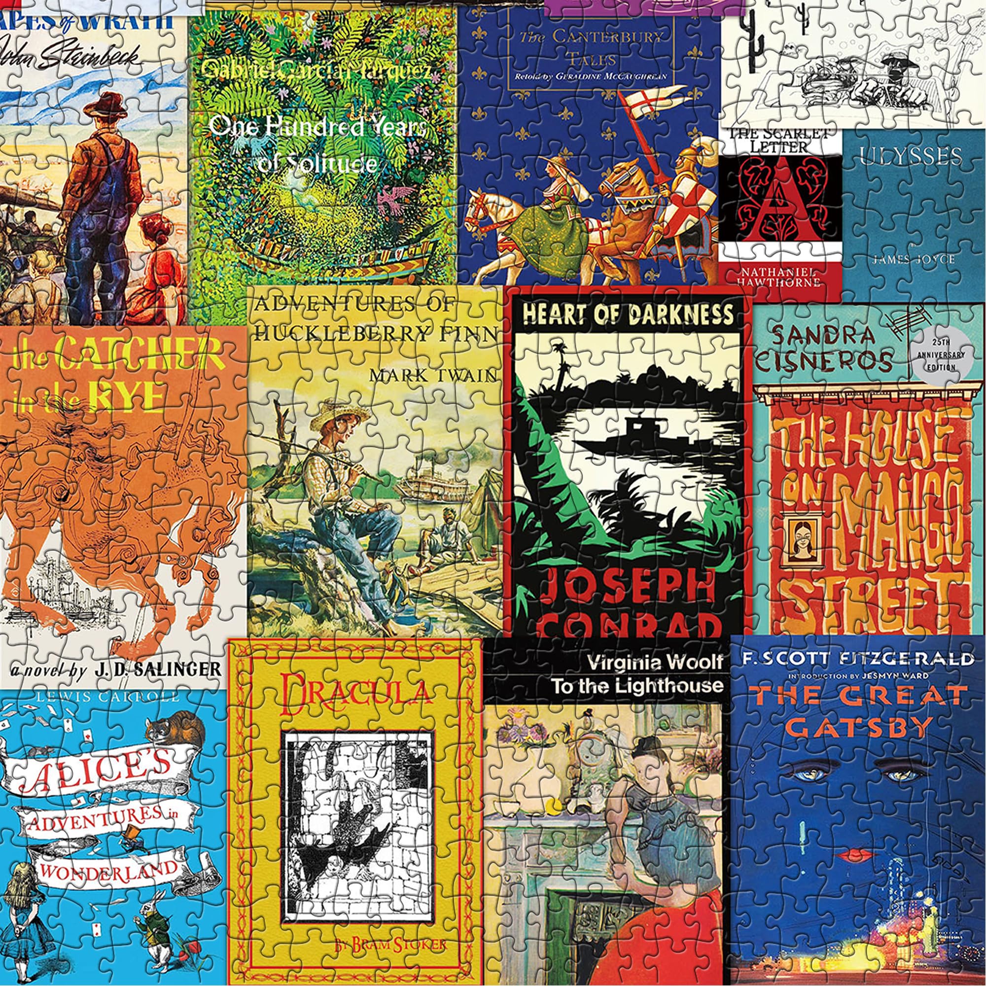 PPuzzling Vintage Book Puzzles for Adults, Book Cover Jigsaw Puzzle 1000 Pieces Including 32 Classic Nostalgic Novels, Literary Book Theme Jigsaw Puzzle as Book Lovers Gifts - Image 7