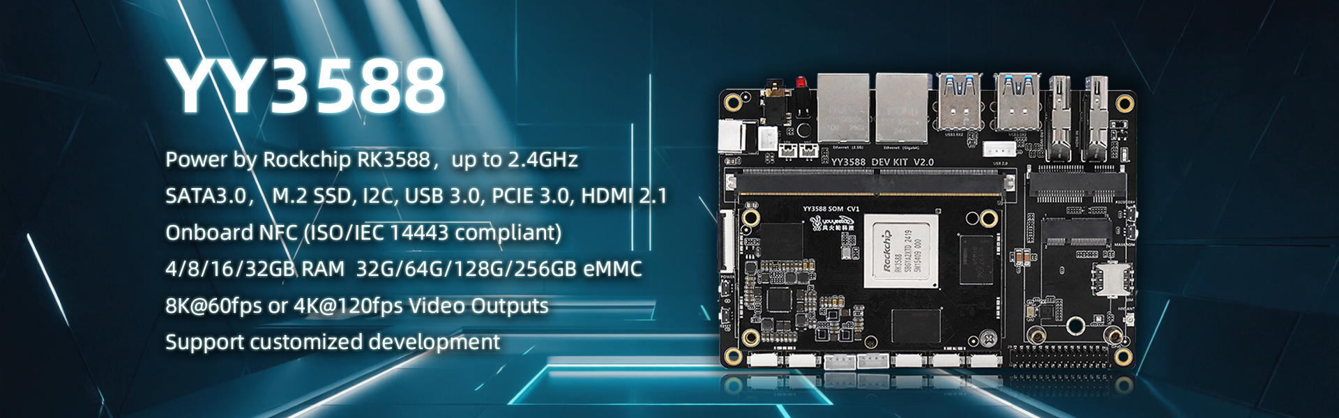 Rubik Pi 3 Qualcomm QCS6490 AI Developer Board Kit - 8GB LPDDR4x RAM 128GB UFS2.2 EMMC - 12TOPS NPU, Linux Single Board Computer, 4K HDMI Gbe Port For AI Projects Computing