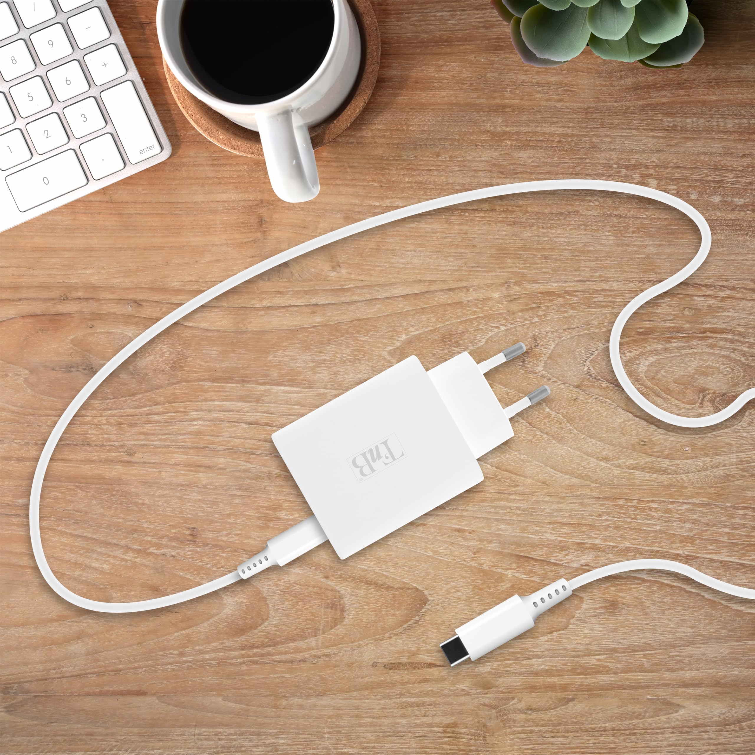 Cargador de Pared + Cable USB-C TNB CHNBTINY65 65 W