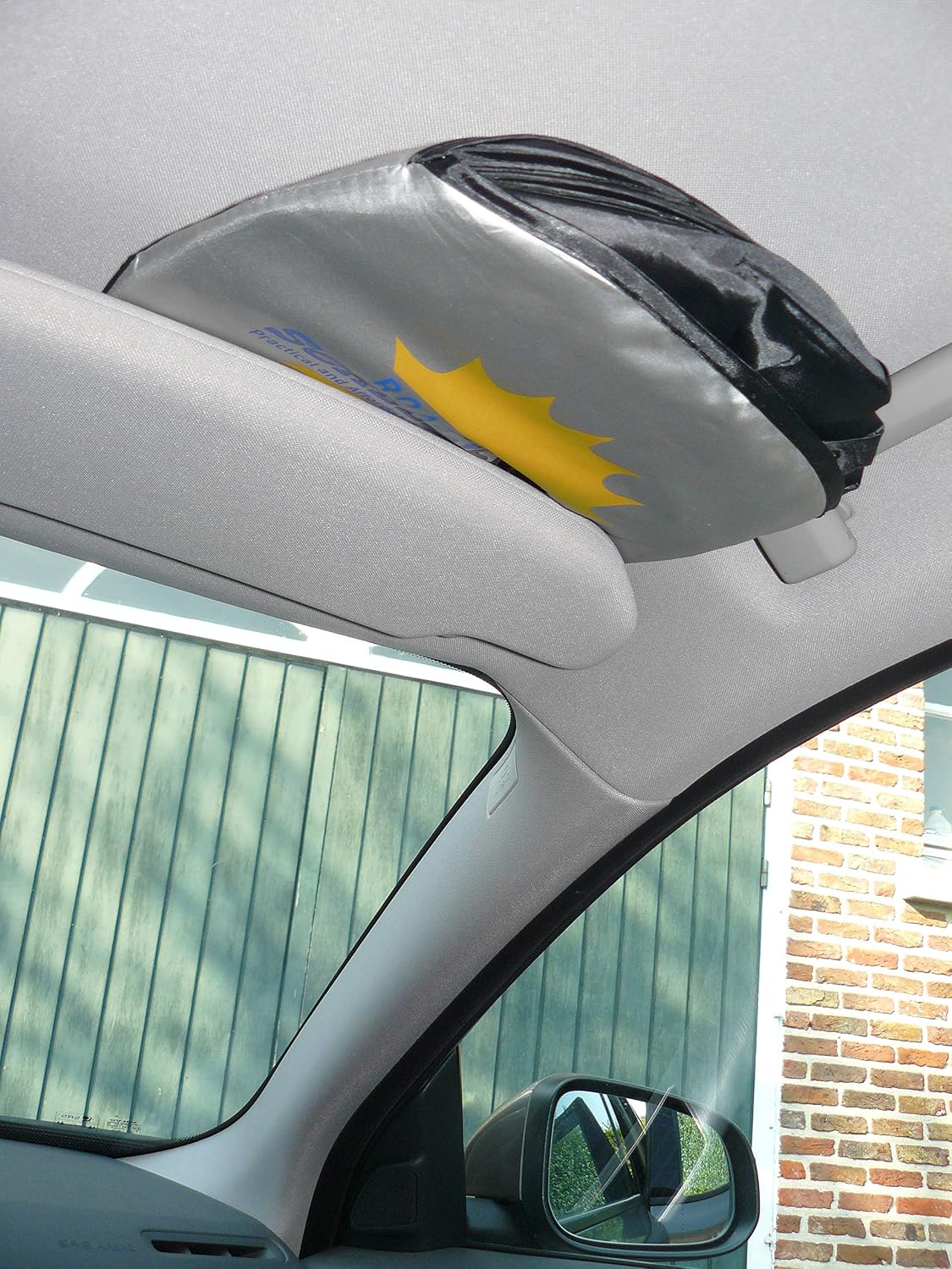 Windshield Sun Shade - Jumbo XL (70 x 35 inches) Car Window Shade - Easy to Use Folding Shade Nylon UV Protector - Keeps Car Cool - Pop-Up Style - Great Fit for Vans, SUVs and Trucks