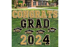 20 Pack Graduation Yard Sign Outdoor, Congrats Grad Lawn Signs, Class of...