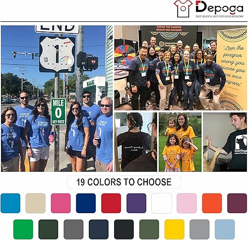 Miniatura 5 de Custom T Shirt Design Your Own 2 Sides Front and Back Personalized Customizable Tee Photo Logo Text Word Shirts