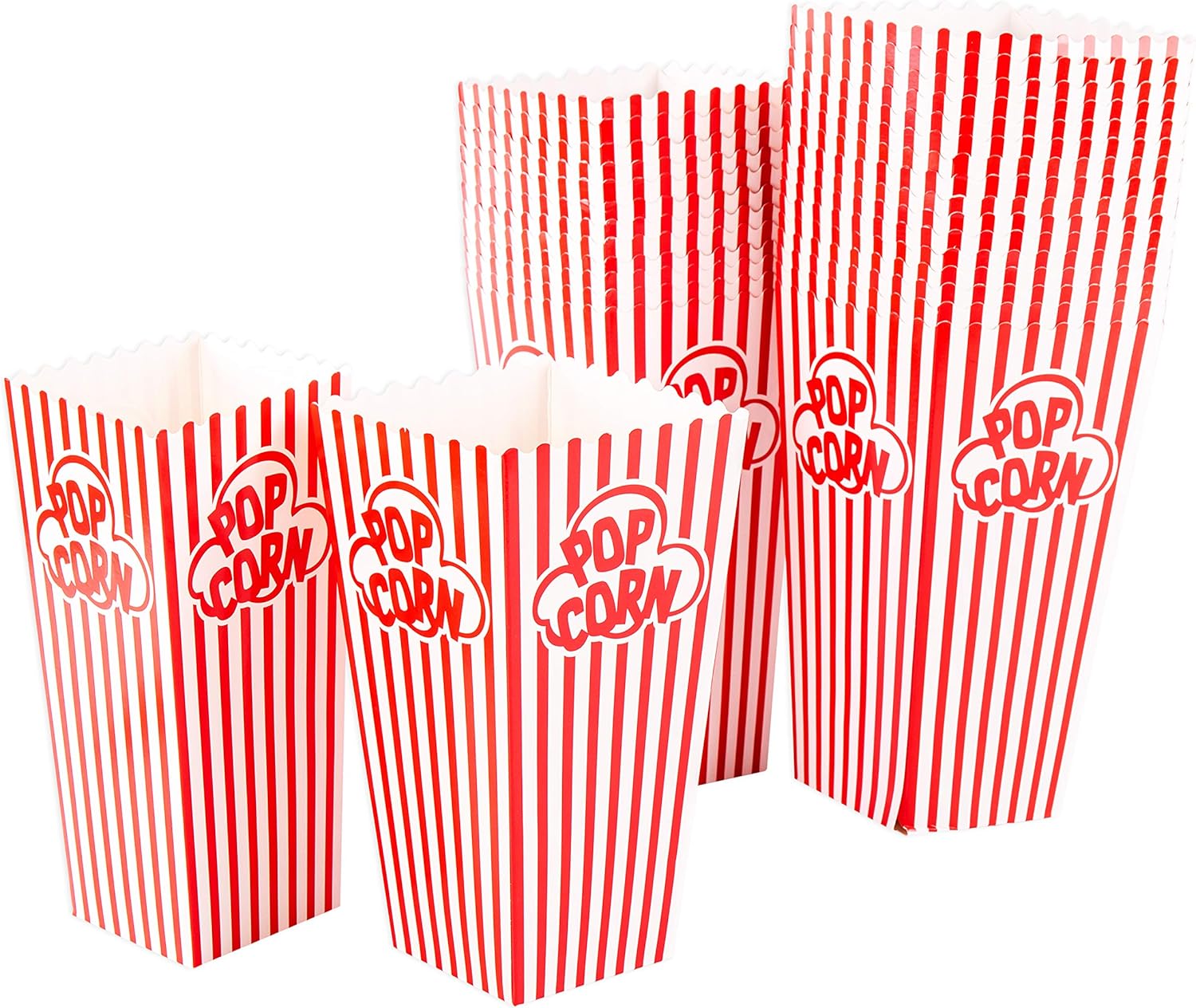 Suреr Brаndѕ Popcorn Containers Boxes (100 Pack) - Striped White and Red Paper - for Home Movie Theater Blасk Frіdау - 40% оƒƒ Popcorn Containers Boxes (100 Pack) - Striped White and Red Paper - for Home Movie Theater