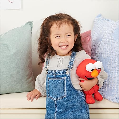 Miniatura 3 de GUND Sesame Street - Peluche oficial de Elmo Muppet de nailon prémium para edades de 1 año en adelante, rojo, 7 pulgadas