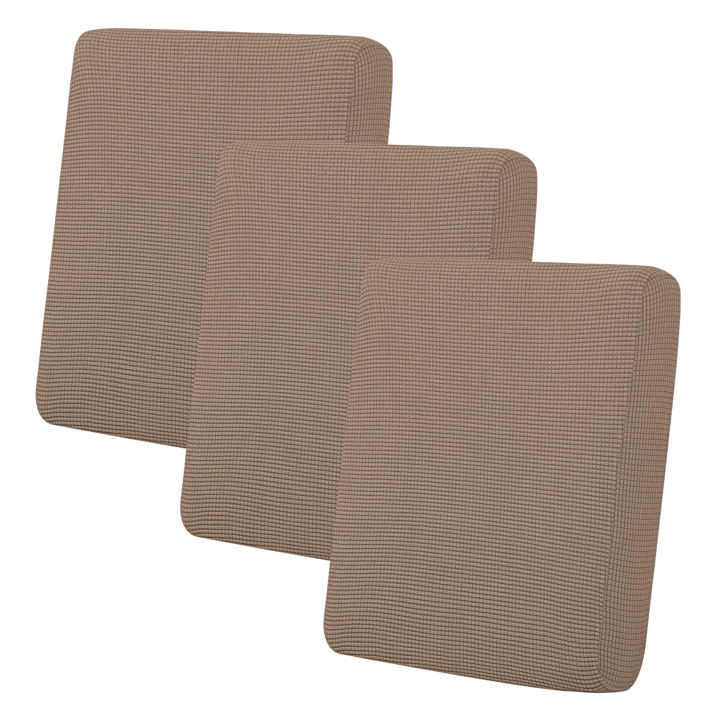 Easy-Going Stretch 3 Pieces Couch Cushion Cover for Sofa Seat