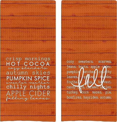 DOTAIN Toallas de cocina de otoño, toallas de mano de otoño, decoración de otoño, decoración de baño, toallas de mano de otoño para baño, 16 x 24