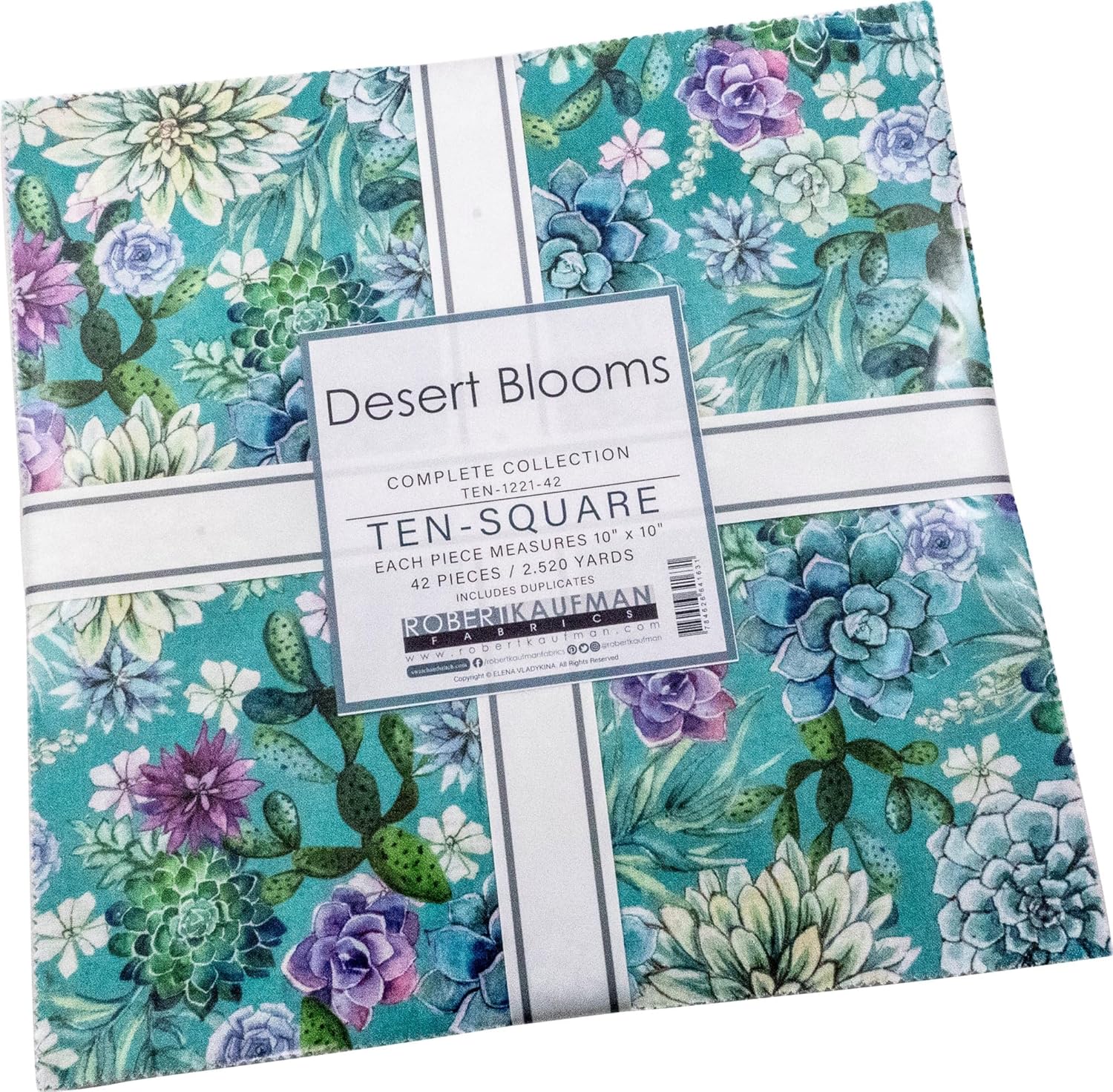 Robert Kaufman Blackout Ten Square Layer Cake – 42 Pre-Cut 10-Inch Fabric Squares, 100% Cotton