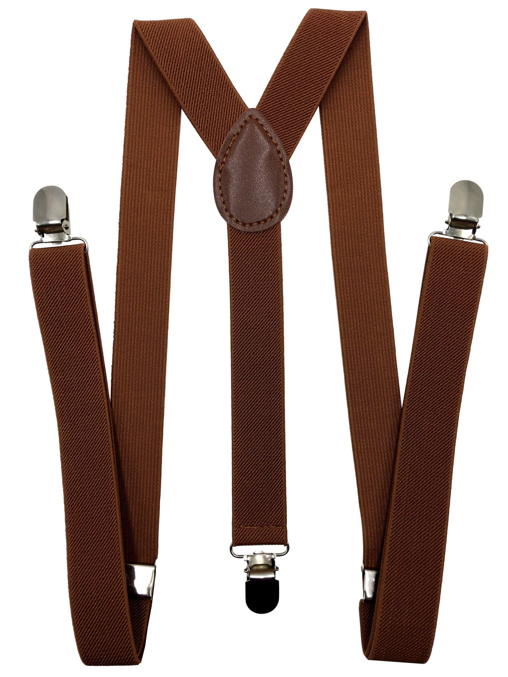 Suspenders for Women and Men | Elastic, Adjustable, Y-Back | Pant Clips, Tuxedo Braces