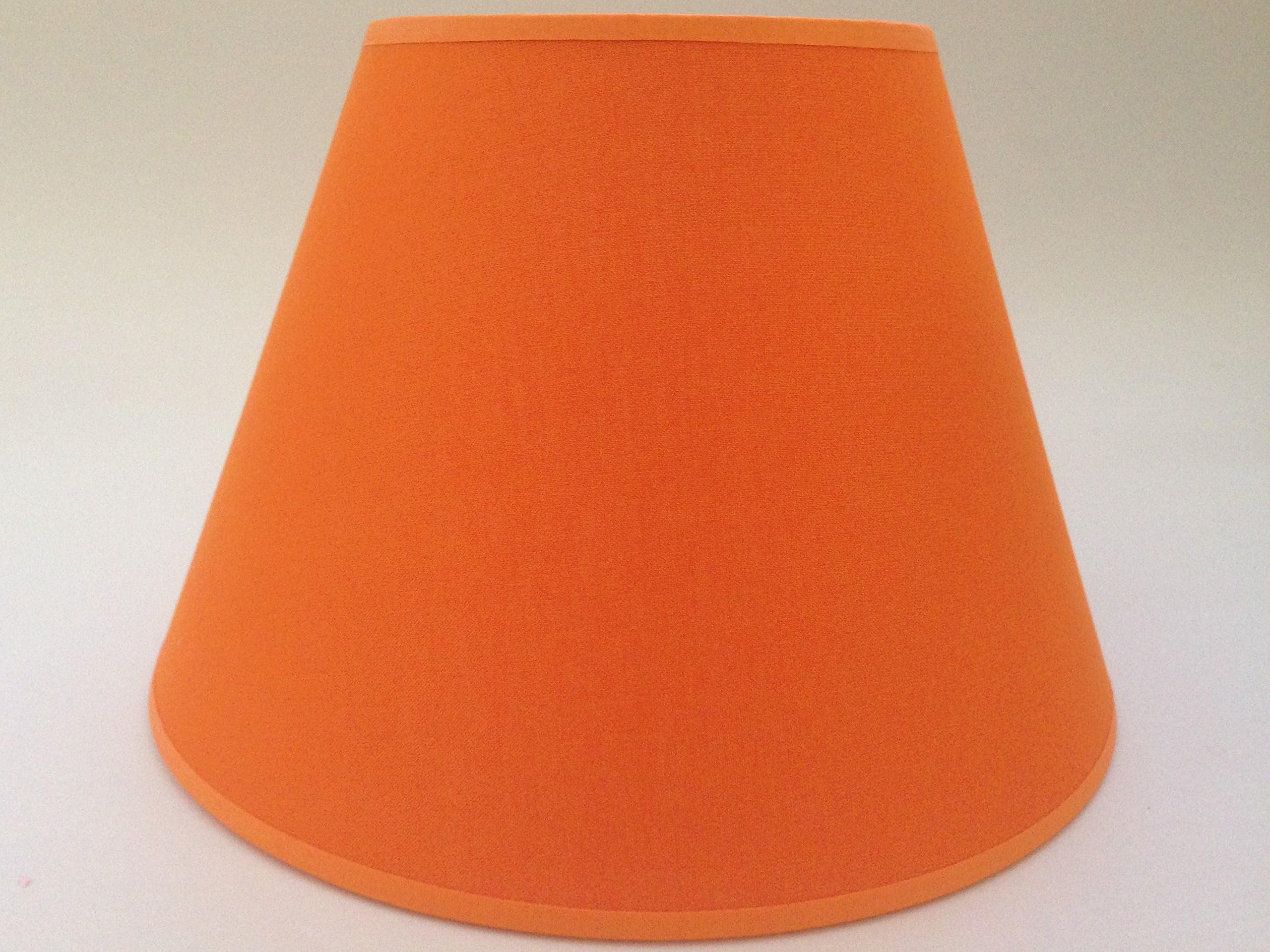 10'' Orange Cone Cotton Fabric Lampshade Light Lamp Shade Table Handmade …