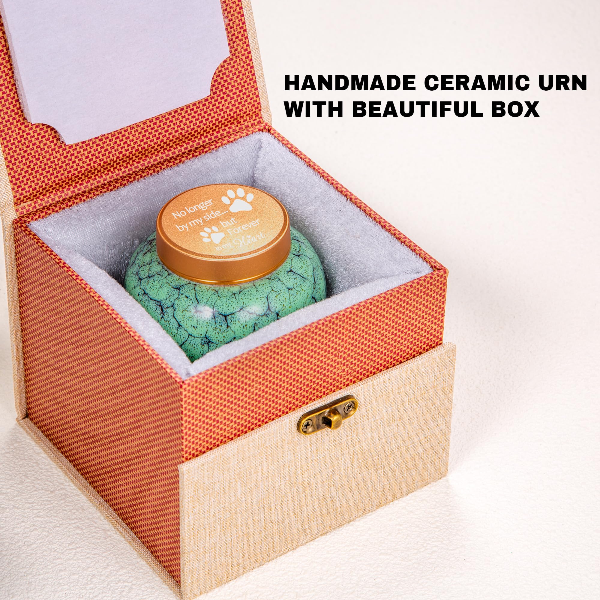Gredstar Small Keepsake Urns for Ashes, Decorative Funeral Memorial Urn, No Longer by my Side - Image 3