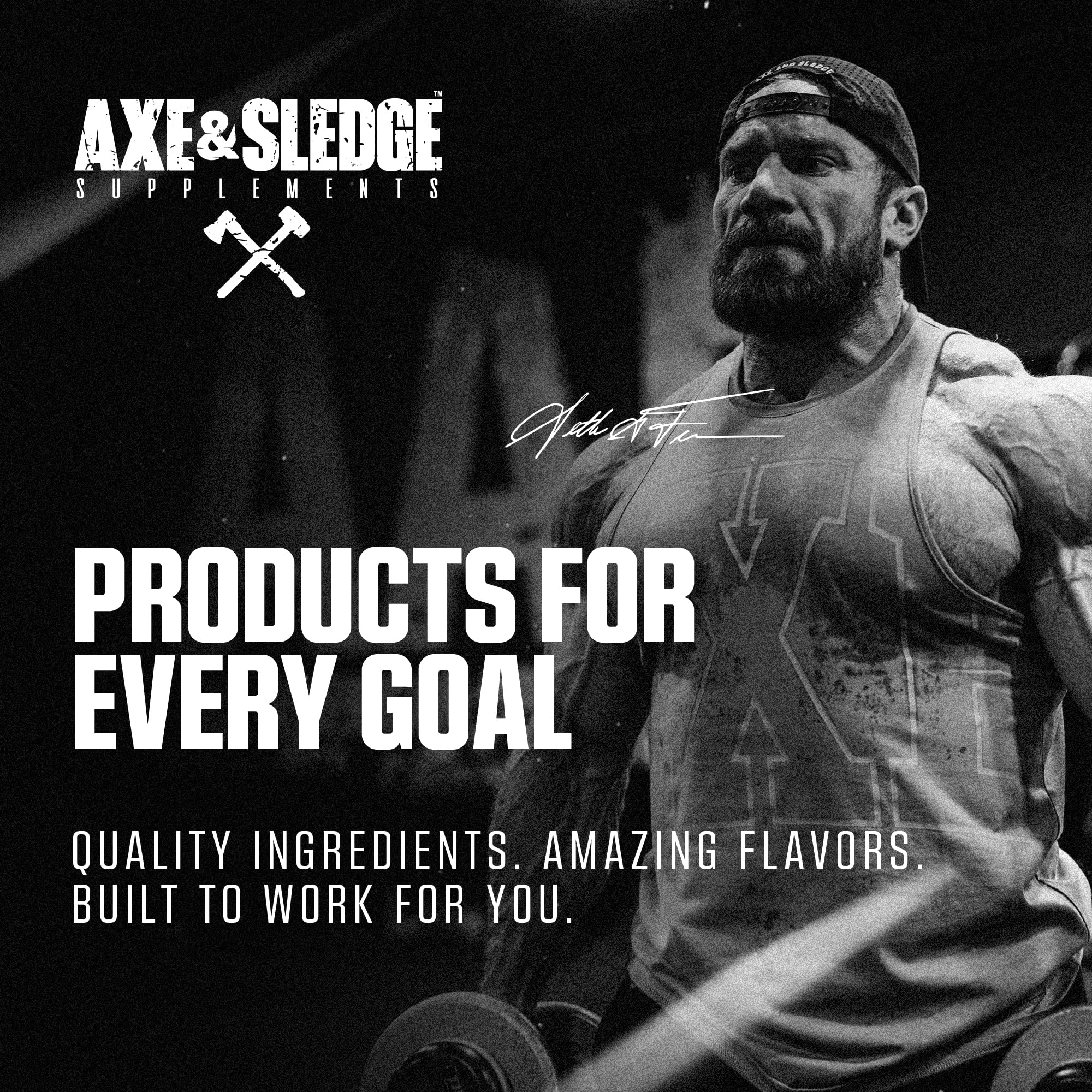 Axe & Sledge HWMF High Stim Pre-Workout Powder | 400mg Caffeine | Pre-Workout for Men & Women with Citrulline, Beta Alanine & Alpha GPC - Energy, Pump & Focus | 20/40 Servings, Sour Citrus Punch — Amazon image 7