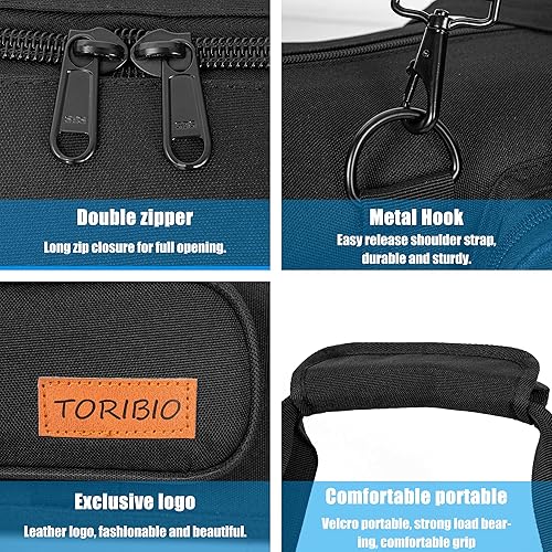 Miniatura 4 de Funda de transporte para trípode, 35 pulgadas, bolsa de un solo compartimento con correa de hombro ajustable y asa, para soportes de
