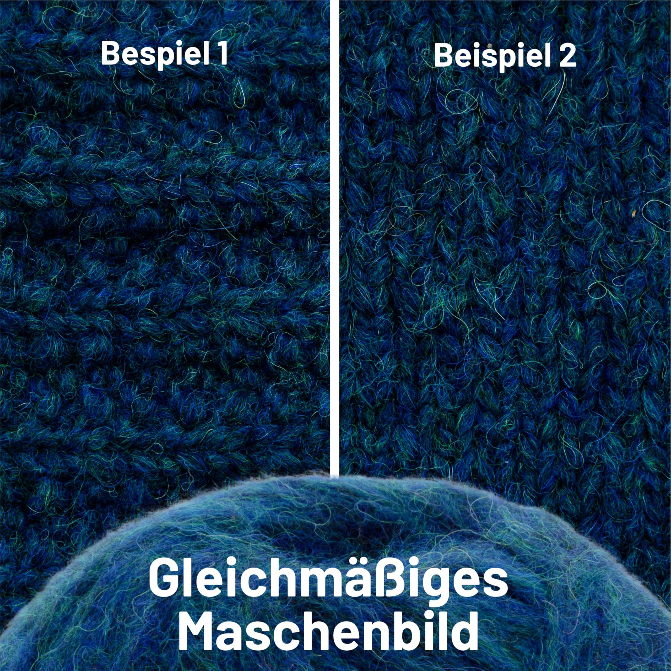HANSA-FARM |Alpawool Baby Alpaca Light 100 DK en juego de 6 – Lana ligera y sin arañazos para tejer y ganchillo – HF259 Deep Ocean Heather