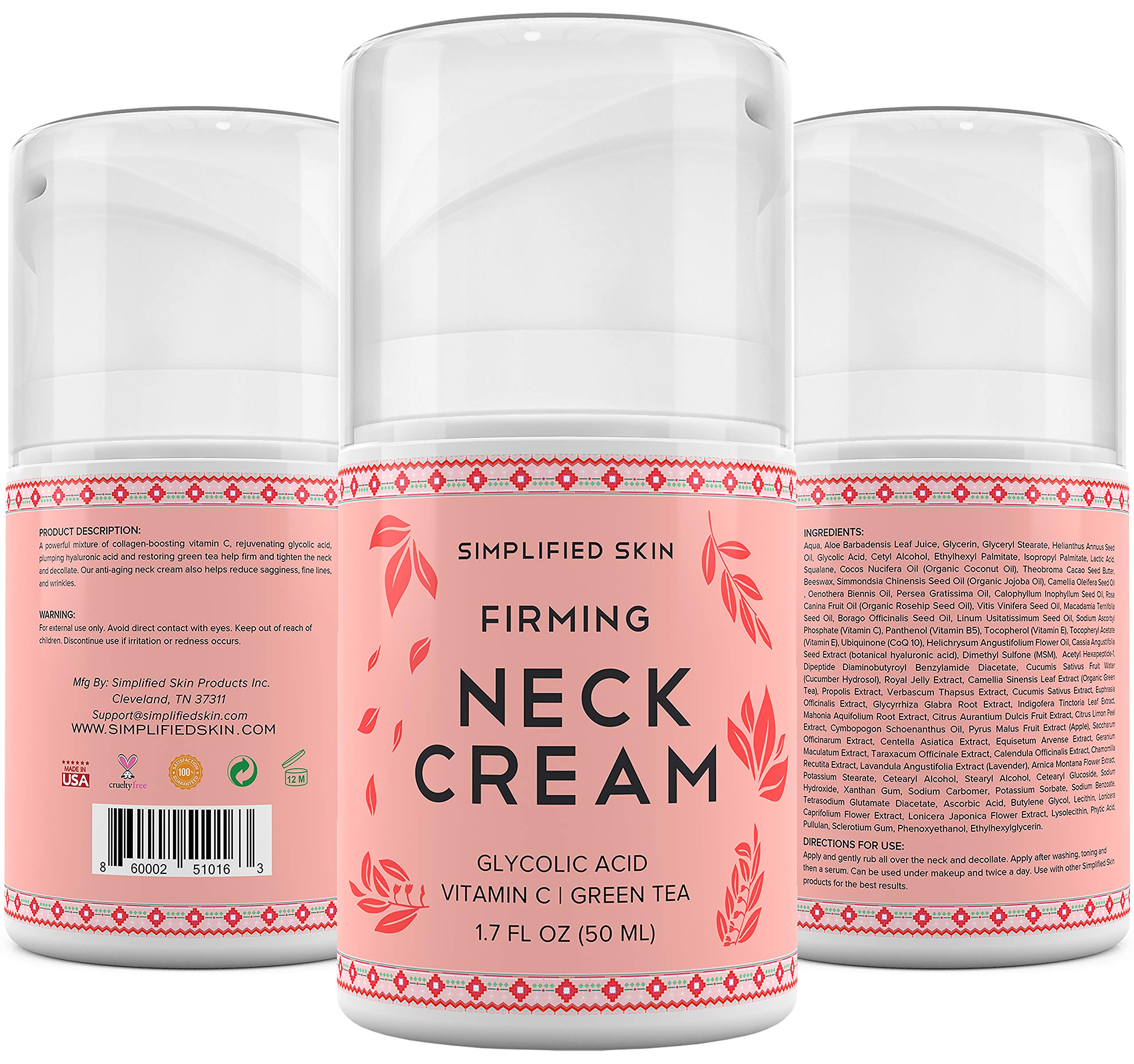 Buy Neck Firming Cream for Sagging, Wrinkles & Tightening. Best Anti