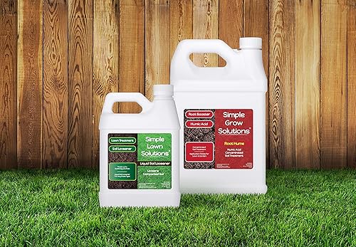Miniatura 2 de Liquid Soil Loosener 32 onzas + Root Hume ácido húmico de 1 galón – Paquete de tratamiento de suelo – Simple Lawn Solutions