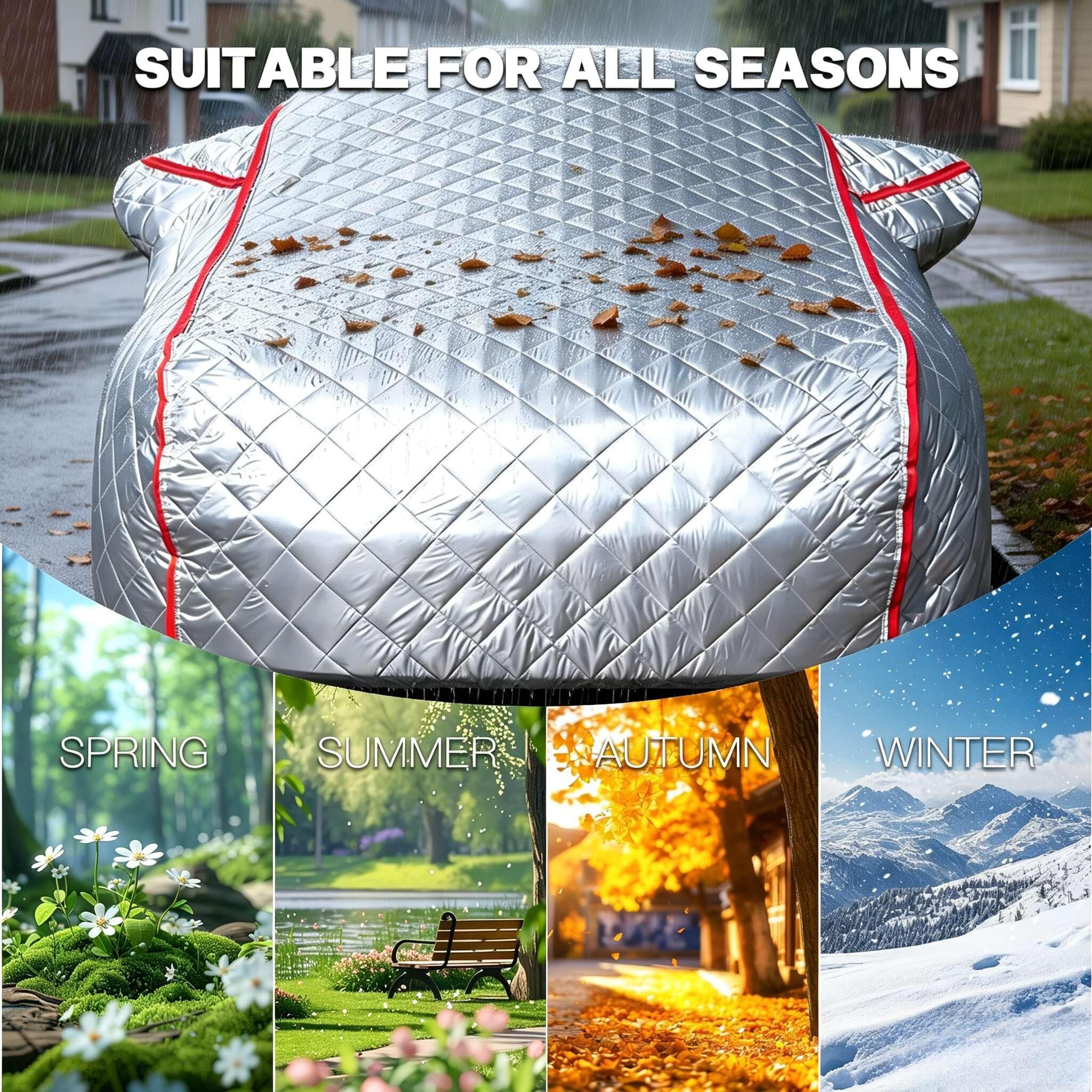 Funda Coche Antigranizo para Opel Cascada Cabriolet,Funda Coche Exterior,Engrosamiento ProteccióN contra Granizo,Impermeable Resistente UV Polvo Lluvia Nieve