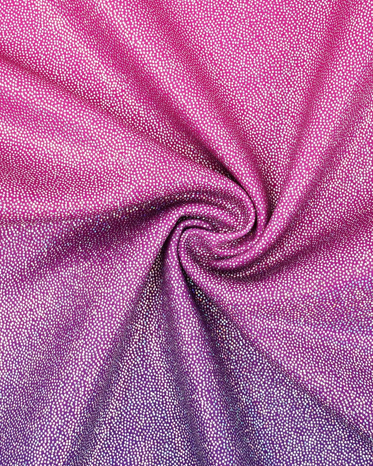 Gogokids Conjunto de gimnasia de tres piezas para niña, cuello en Y, sin mangas, con pantalones cortos y diadema, traje de gimnasia con diseño de bloques de color azul y morado, 3-12 años — view 3