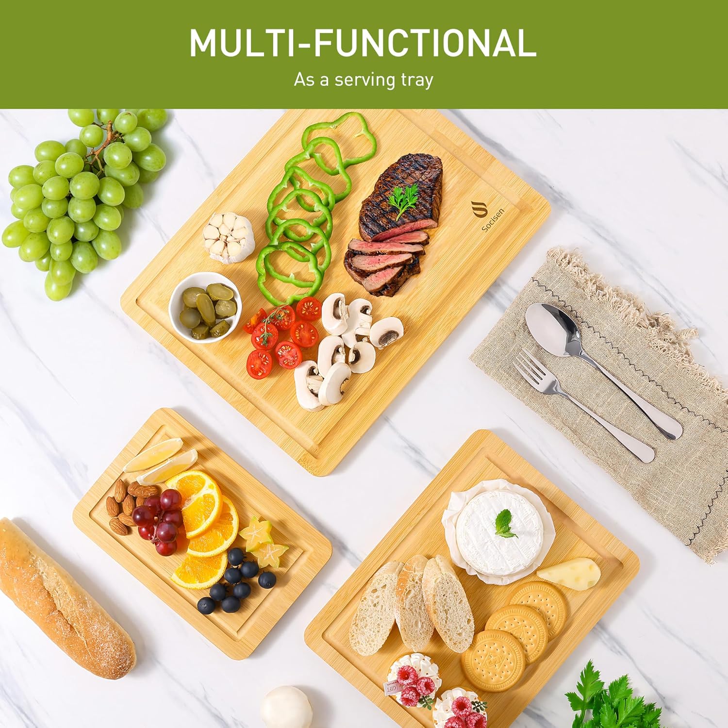 Bamboo Cutting Board Set Over Sink Kitchen Gadgets Seller 2024 First Apartment Essentials New Home Must Haves Things Stuff Accessories House Warming Decor Housewarming Hostess Host Gifts