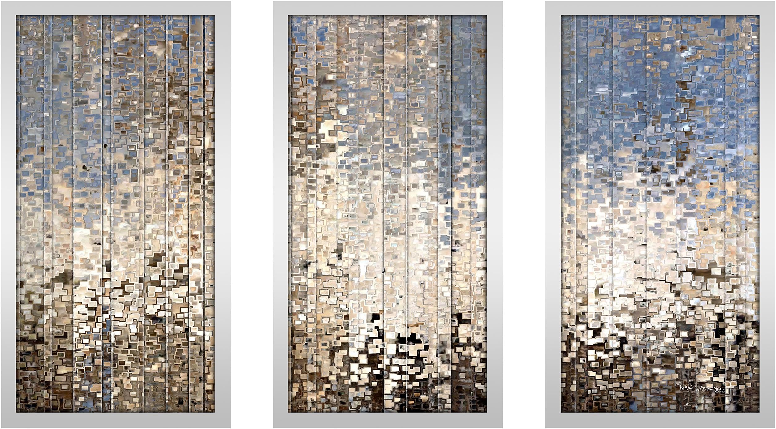 Picture Perfect International Mark Lawrence "Ezekiel 34 12 Max" Framed Plexiglass Wall Art Set of 3 13.5 Inches X 25.5 Inches X 1 Inches Each