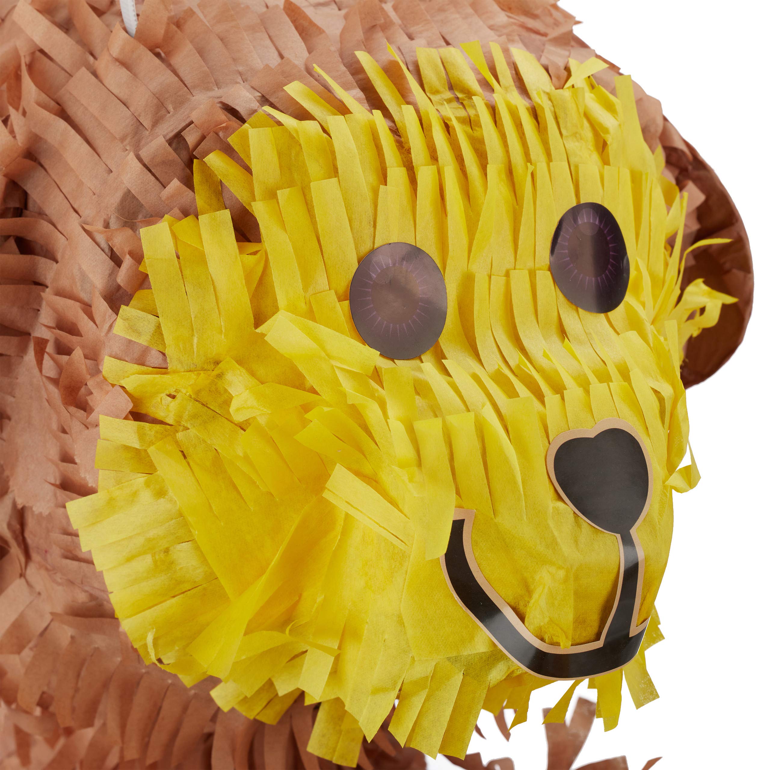 3 Piñatas Mono, para Colgar, Fiestas Cumpleaños Niños y Niñas, Simio, Rellenables con Chuches, de Papel, Marrón