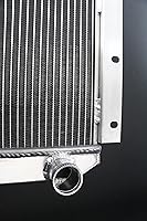Vista 8 de Radiador de aluminio completo de 3 filas para 1958-1984 1959 1960 Toyota Land Cruiser FJ40 FJ45 6CYL 3.9 4.2 modelos, plata.