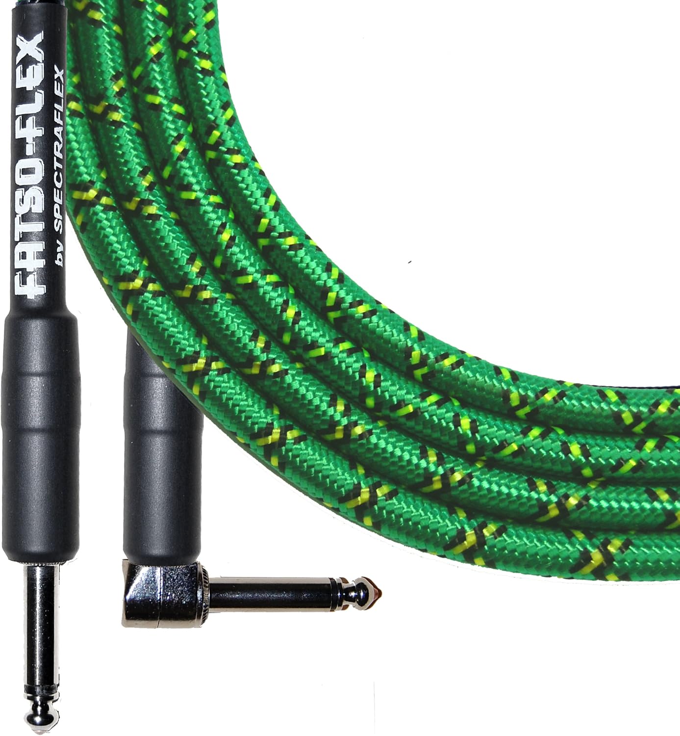 Fatso Flex Right Angle Instrument Cable, 21 Foot, Black