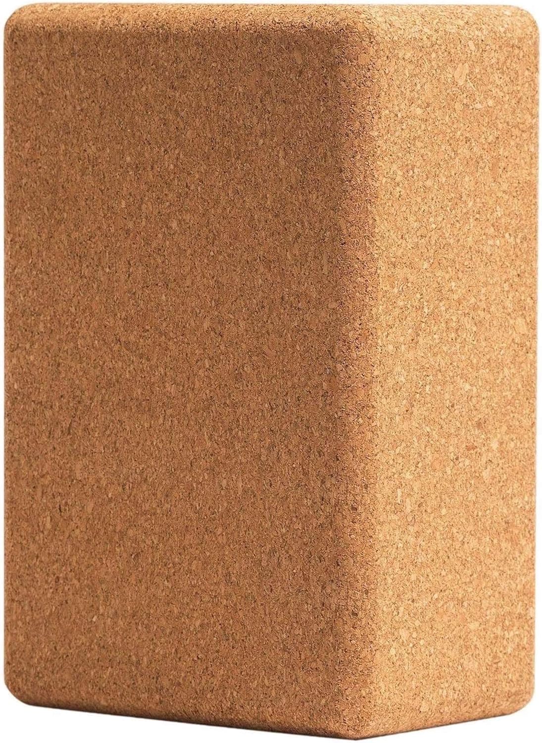 Volcano Cork Yoga Blocks 2 Pack Set -Natural Cork from Portugal, 9"x6"x4" Yoga Blocks Non-Slip&Anti-Tilt for Women| Men, Lightweight, Odor-Resistant| Moisture-Proof, Perfect Yoga Equipment : Sports & Outdoors