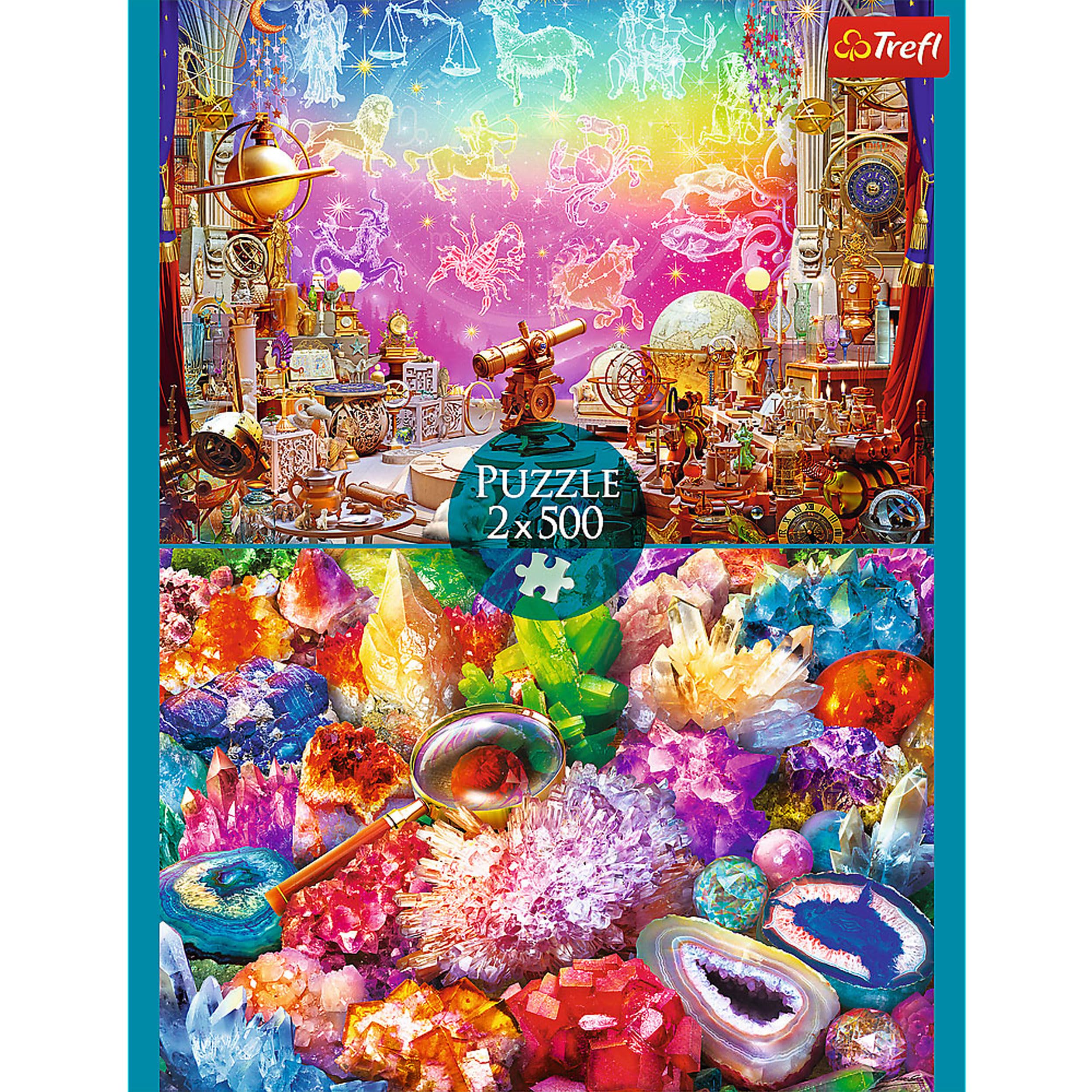 Amazon.com: Trefl - 2-in-1 Puzzles - 2 x 500 Pieces - Set of Two