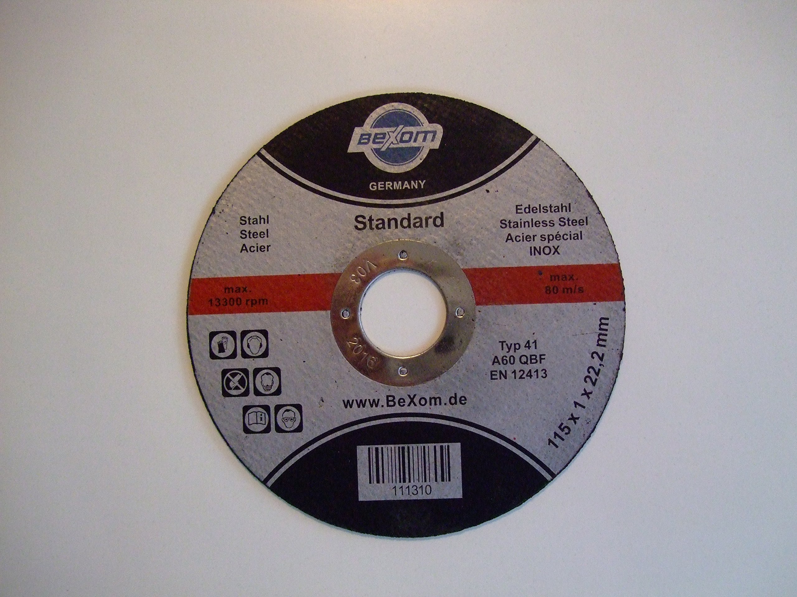 Olbrich de la Industria requisitos Disco de corte 115 x 1 mm inox, Acero inoxidable y acero, Metal, hierro