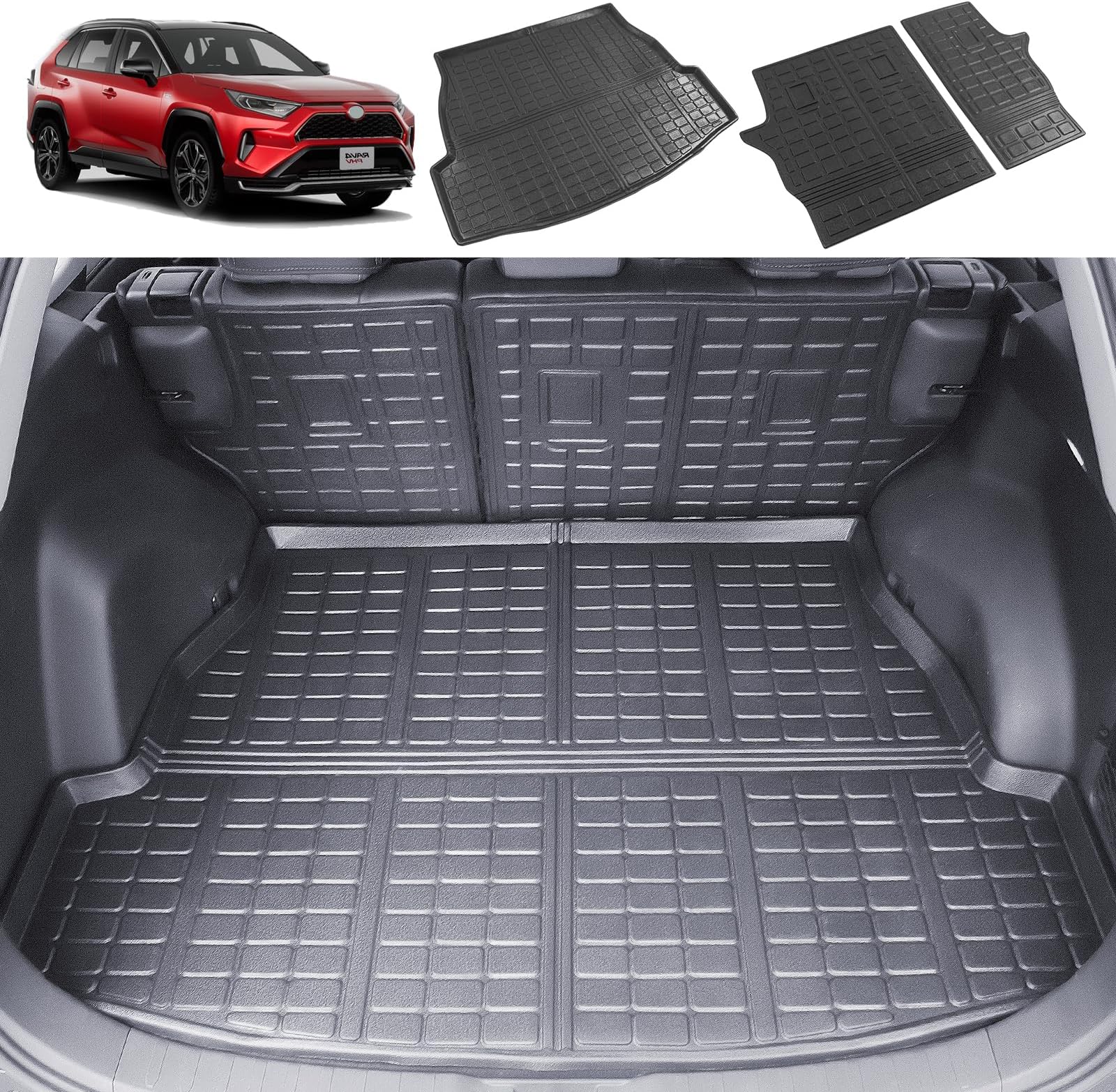 xipoqix - Alfombrilla de respaldo compatible con Toyota RAV4 2019-2024 ...