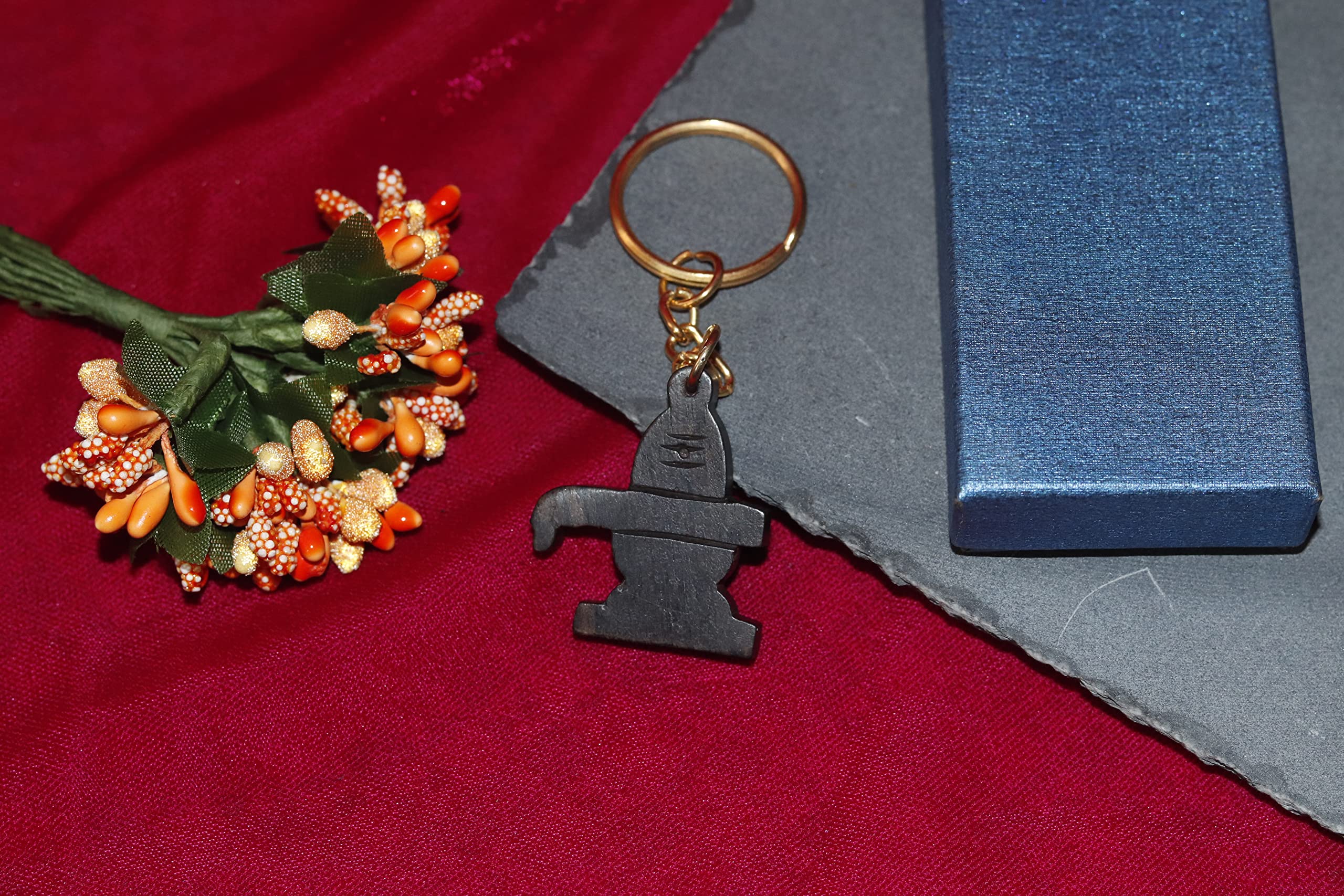 kc products God Shiva Lingam Karungali Keychain, God Shiv Lingam Ebony Wood Keychain [ pack of 1 ]-picture-30