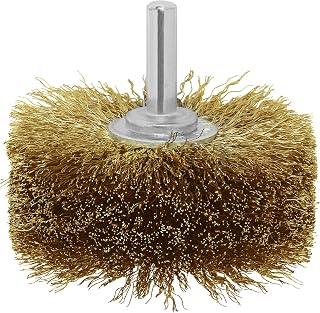 2609256541 8 x 80 mm Wood Structure Brush Crimped Wire Shank (Brass-coated) by Bosch