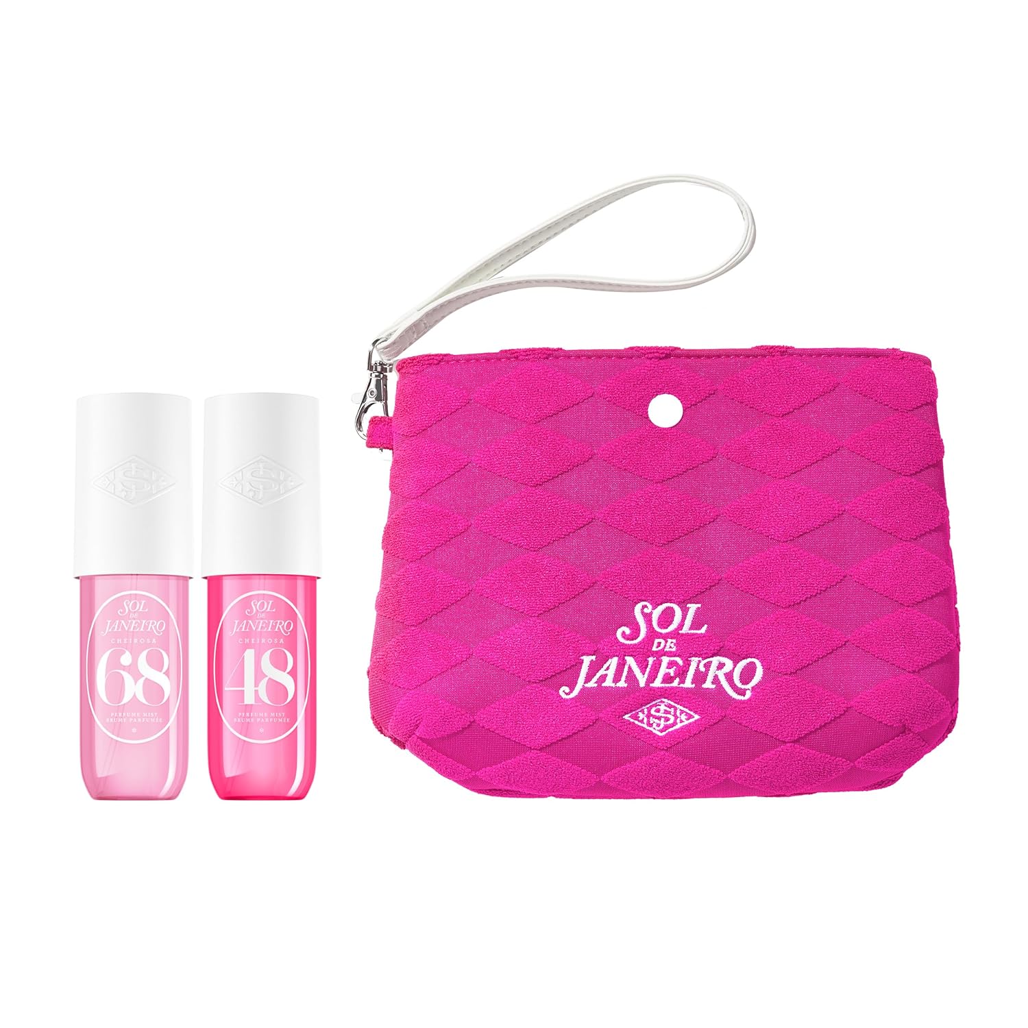 Sol de Janeiro Valentine's Day Gift Set - Two Travel Size Hair & Body Fragrance Mist with Pink Pouch | Cheirosa 68 & Cheirosa 48, 3 fl oz ea | Amazon Exclusive | $72 Value