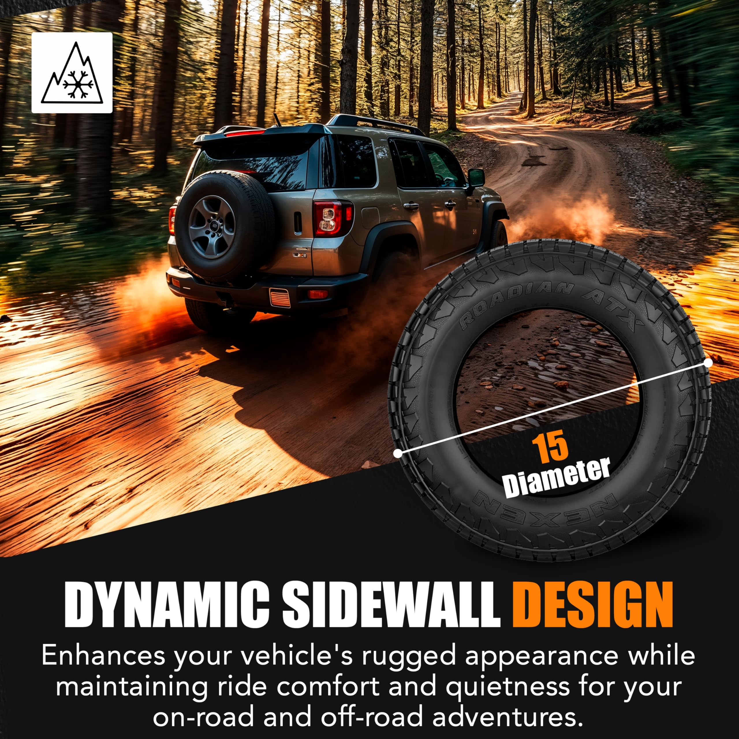 31X10.50R15 6P 109S Nexen Roadian ATX All Terrain Tires, Light