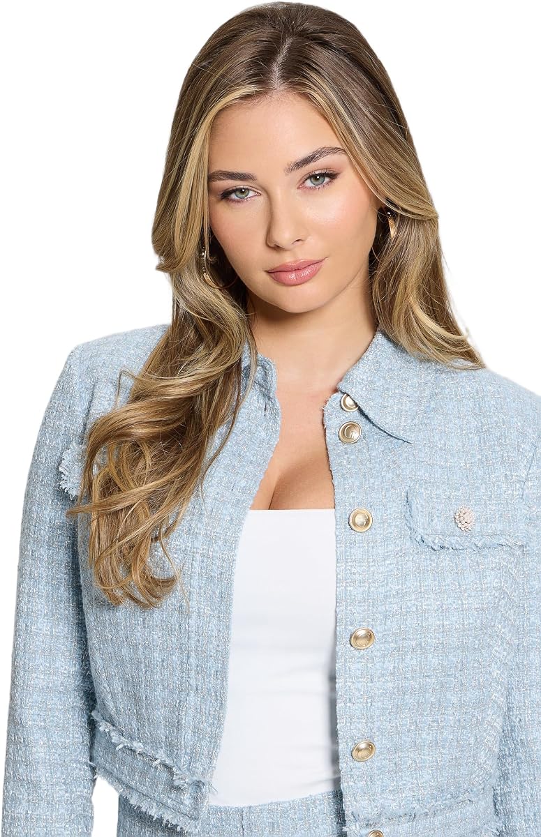 GUESS Women's Eco Daphnee Cropped Jacket